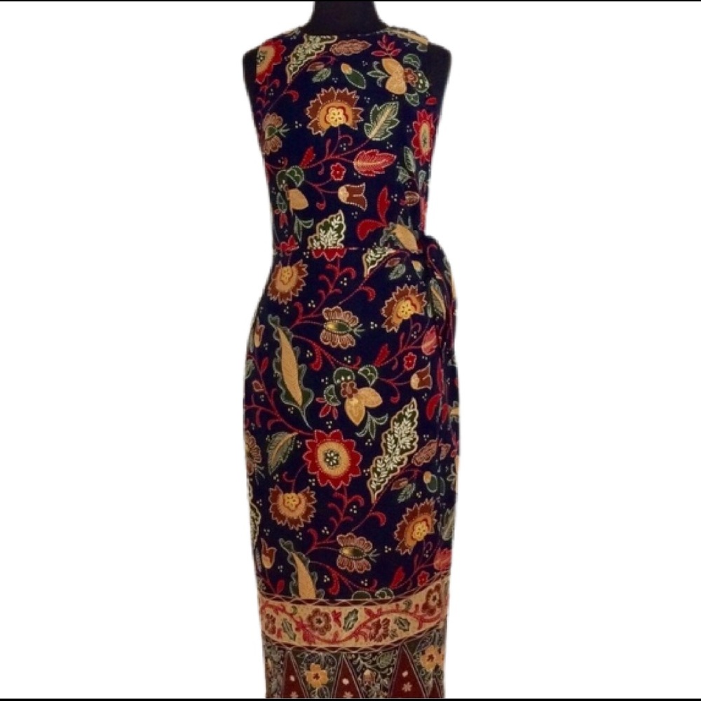 Maggie London Sleeveless Wrap Dress